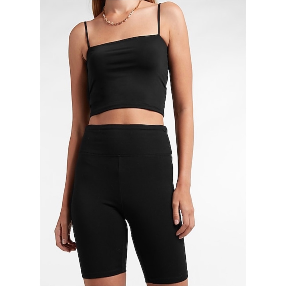 Express Super High Waisted Soft Biker Shorts - Picture 2 of 5
